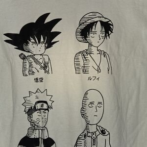 One Punch Man/Naruto/Dragon Ball Z/One Piece Tshirt